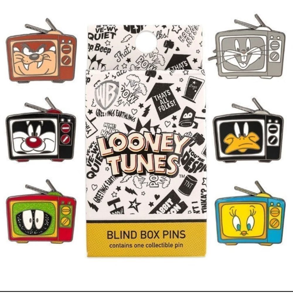 Loungefly Looney Tunes Character TV Blind Box Enamel Pin - Surprise!